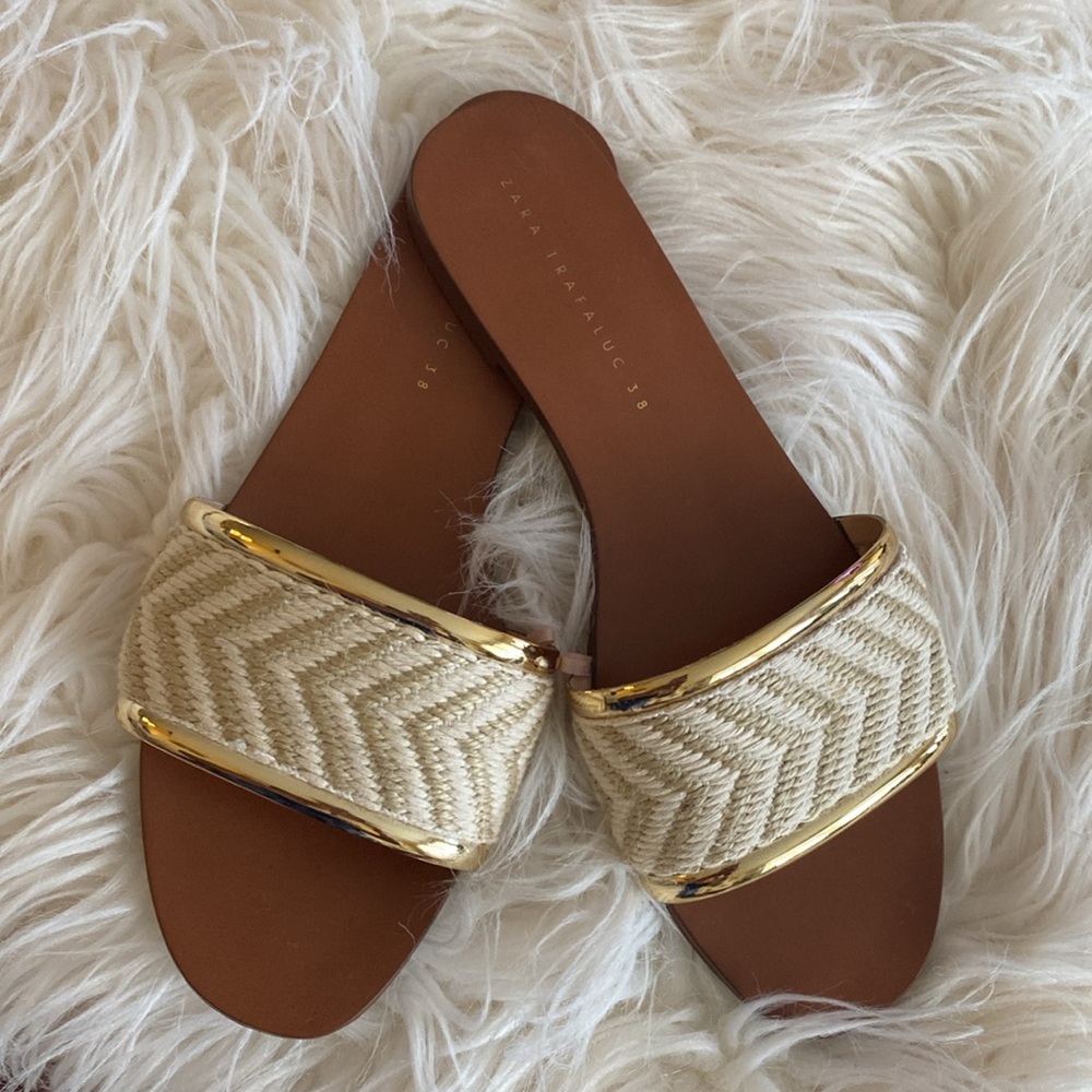 ZARA Trafaluc slip on sandals - Picture 7 of 13